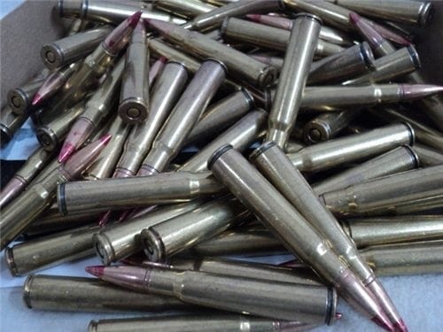 8mm Mauser Tracer ammo with extra cannular ring. 100 round pack