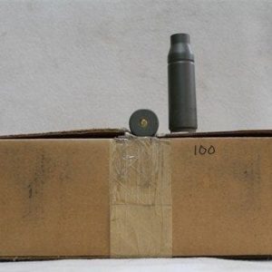 25mm Bushmaster primed, unfired, new steel cases, pack of 100