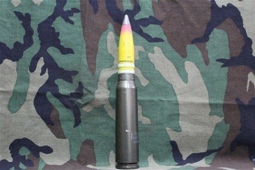 30mm Vulcan , GAU-8 Dummy Round with inert yellow/red HE projectile, Price Each