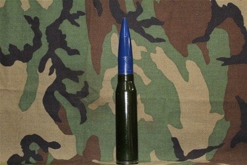 30mm Vulcan, GAU-8 Dummy round with dark blue proj. and hex nut primer, Price Each