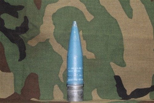 30mm Vulcan GAU-9A blue projectile with solid driving band, Price Each