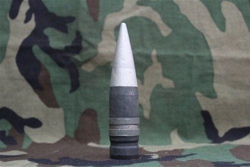 30mm Vulcan black projectile, double driving bands with silver tip, Price Each