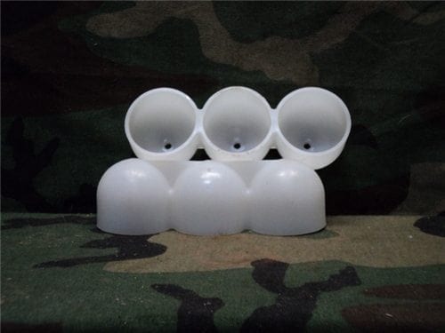40 mm Shallow plastic three round shell protector.