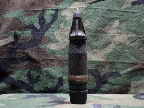 40mm Bofors projectile with AP penetrator