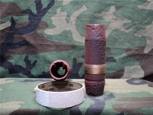 40mm L-70 projectile, round base
