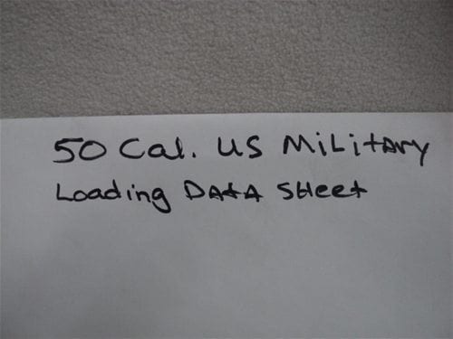 50 cal loading data