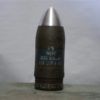 57mm recoiless inert projectile with nose fuse. Readable writing marked 57R inert ctg. M806 A1