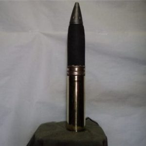 75mm Howitzer inert brass case dummy round with inert nose fuze