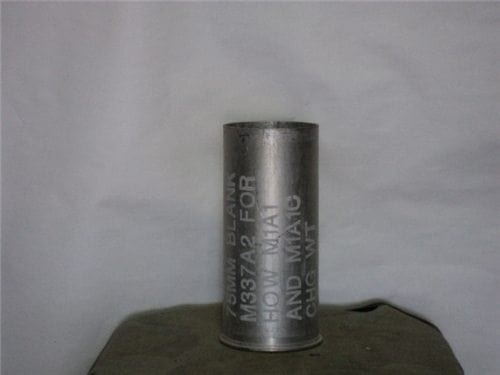 75mm Howitzer inert fired aluminum blank case, most are M-337 A-Z cases
