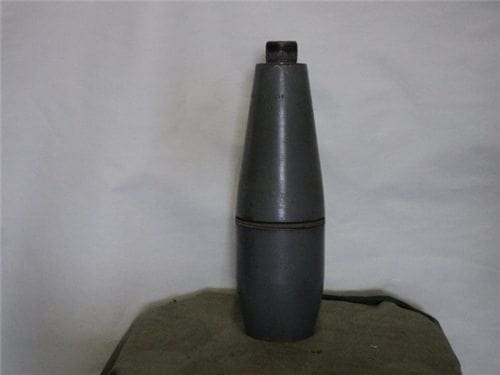 81mm mortar long gray bodies without fins or fuse stamped 1969 M-374A1