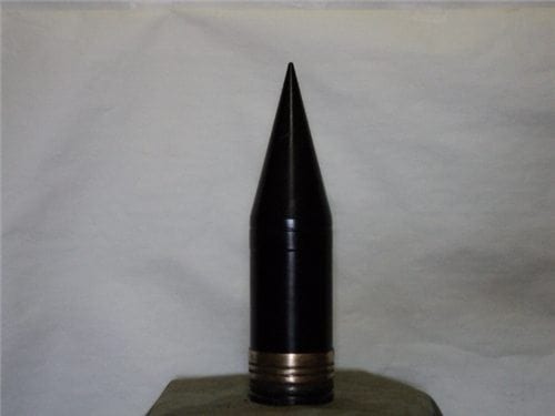 90mm inert AP projectile with windscreen
