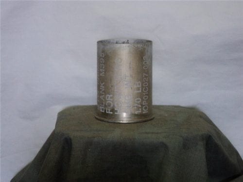 105mm Howitzer M-395 fired aluminum blank case