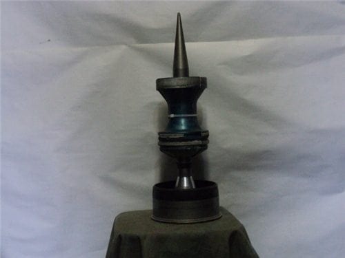 120MM Solid cone stabilized 5,800 FPS long rod penetrator with original aluminum sabot set.