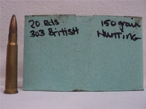 303 British Hunting ammo with 150 grain SP bullet in 20 round boxes, Sold as is.