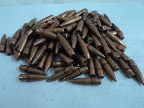 .310 dia. (up to -001) projectiles approx. 140 to 147 grain. 100 projectile pack.