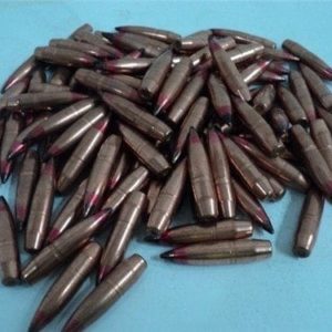 .310 Diameter 156 grain black and red tip API projectiles. 100 projectile pack.