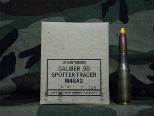 50 cal spotter tracer M48A-2. 10 round box.