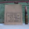50 cal spotter tracer ammo, M-48-A1, 110 round can.