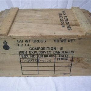 Empty Wood Comp B Box