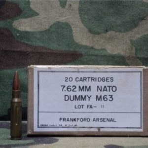 308 dummy rounds in 20rd box Nato FA-11