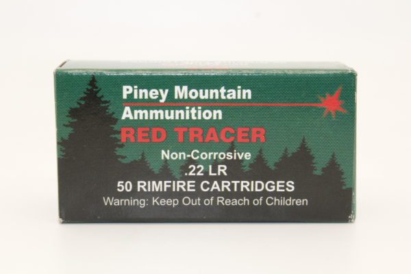 22 LR Piney Mountain Red tracer Ammo. .22 LR / .22 Magnum / .17 HMR www.cdvs.us