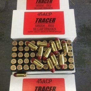 45 ACP green to red tracer ammo