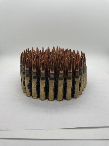 7.62×51 Ball/Tracer ammo linked 4 to 1 in 100 round belt. 308 www.cdvs.us