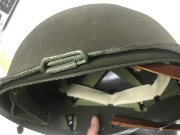 WW-2 AND VIETNAM ERA HELMETS, AS-IS, REPAINTED WITH AFTERMARKET LINER. Misc. www.cdvs.us