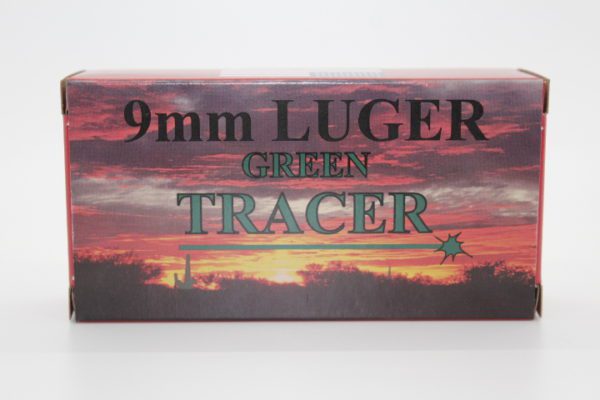 HAPPY VALLEY 9MM Green tracer ammo. 9MM www.cdvs.us