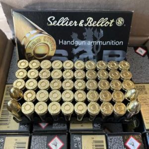 Sellier and Bellot 9mm Brass case, 124 Grain FMJ ammo. 1000 round case. 9MM www.cdvs.us