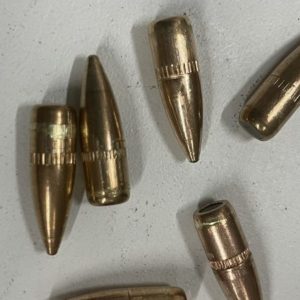 223 / 556 copper jacketed 55 grain FMJ Boat tail pull down bullets (.224 Diameter). 500 pack De-Mill Products www.cdvs.us
