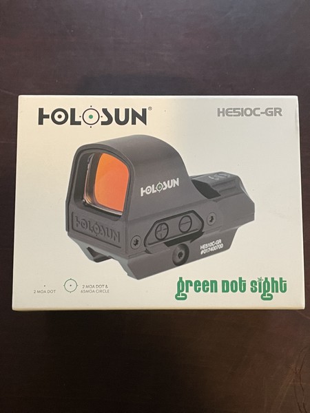 Holosun Technologies, Open Reflex, Green 2MOA Dot or 2MOA Dot with 65MOA Circle, Solar with Internal Battery, Quick Release Mount, AR Riser, Protective Hood, Black Finish New Products / Sale products www.cdvs.us