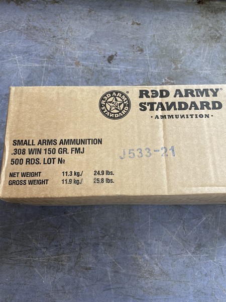 Red Army Standard 7.62×51 (308) 500 Round Case 308 www.cdvs.us