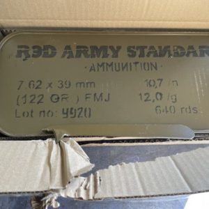 640 Round Spam Can 7.62×39 122 Grain FMJ Red Army Standard Ammo. 7.62x39 www.cdvs.us