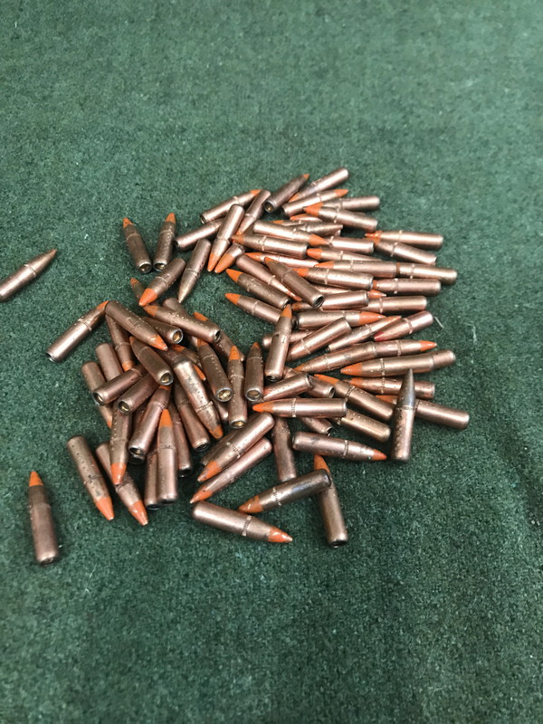 223 Orange tip M856 tracer bullets. (100 pack) 223 / 5.56x45 www.cdvs.us
