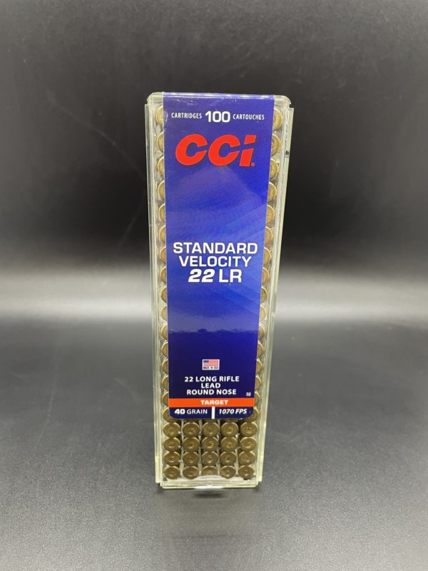 CCI 22LR 40 gr LR Standard Velocity Target 100 rounds. .22 LR / .22 Magnum / .17 HMR www.cdvs.us