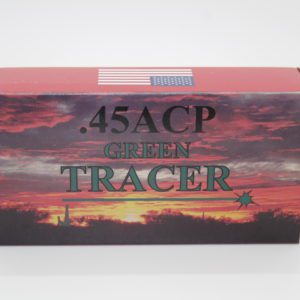 45 ACP GREEN TRACER AMMO. HAPPY VALLEY 50 ROUND BOX Tracer Ammo www.cdvs.us