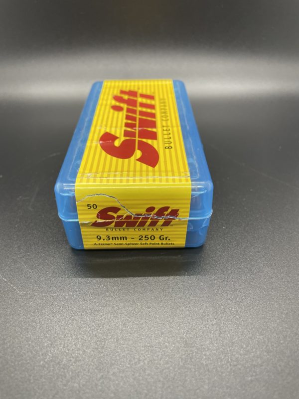 SWIFT – BULLET – 9.3MM (.366) 250 GR. A-FRAME 50/BOX Limited Supply www.cdvs.us
