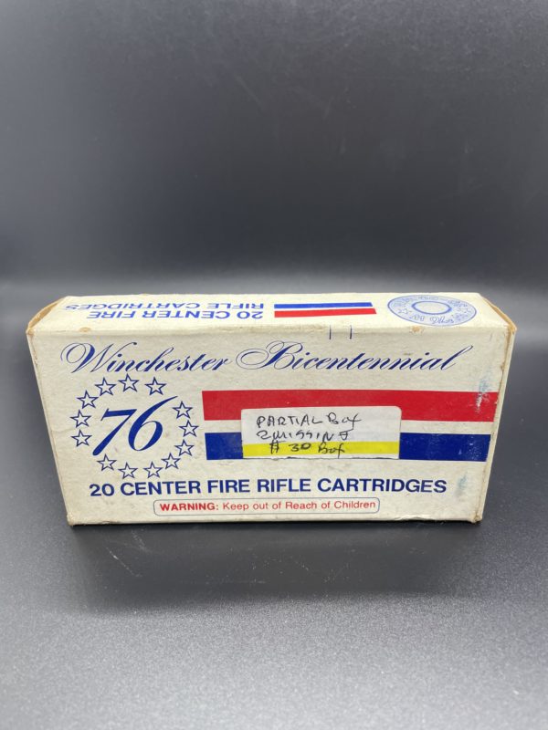 WINCHESTER BICENTENNIAL 76 30-30 WIN 20rd BOX Mixed Headstamp Limited Supply www.cdvs.us