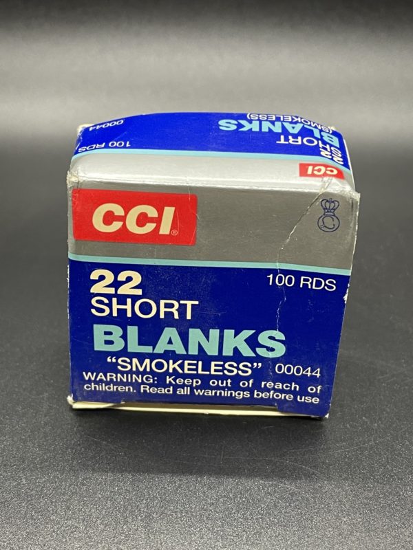 CCI 22 Short Blanks “Smokeless” 100 Rounds Limited Supply www.cdvs.us