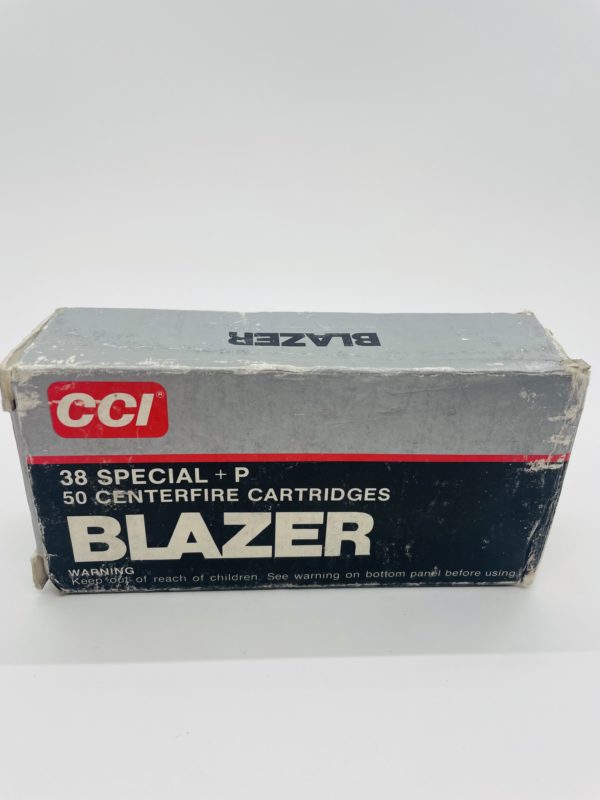CCI Ammunition Blazer Aluminum .38 Special +P 158 Grain, Jacketed Hollow Point. 50 Rounds Limited Supply www.cdvs.us