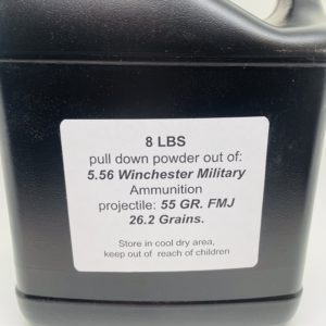 5.56 pull down powder. 8LBS De-Mill Products www.cdvs.us