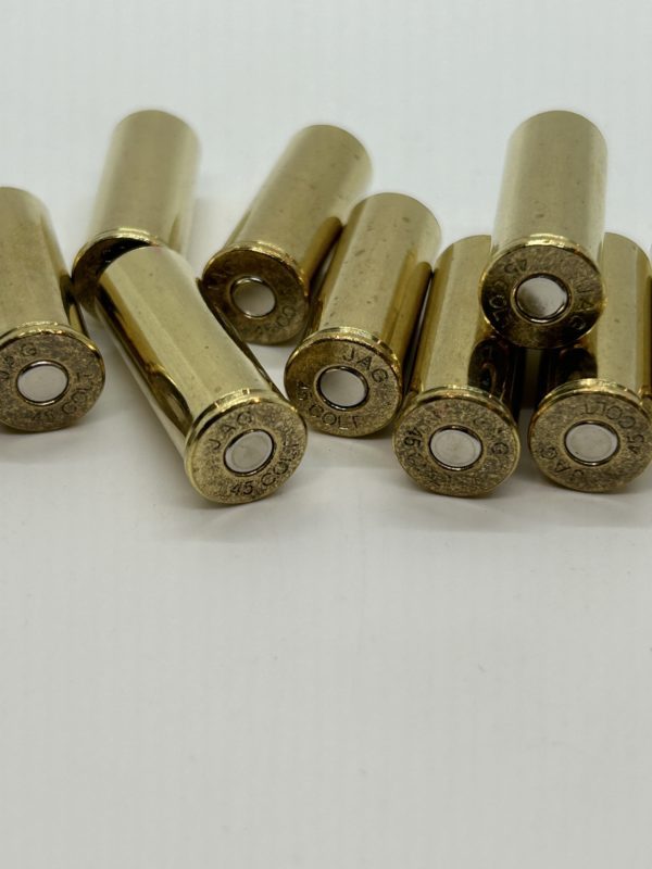 45 COLT PRIMED BRASS. 500 count pack. De-Mill Products www.cdvs.us