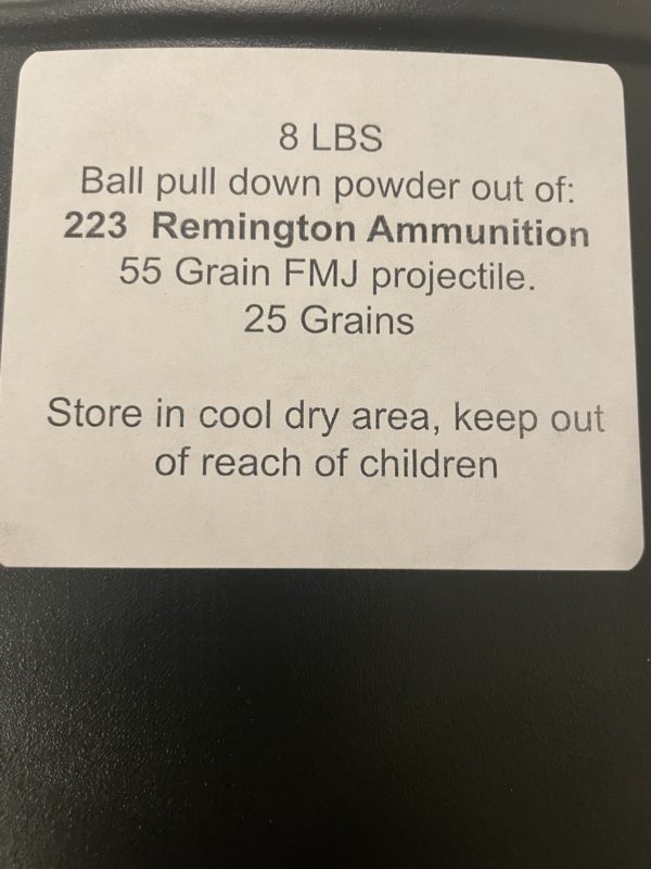 223 Remington powder. 8 LBS 223 / 5.56x45 www.cdvs.us