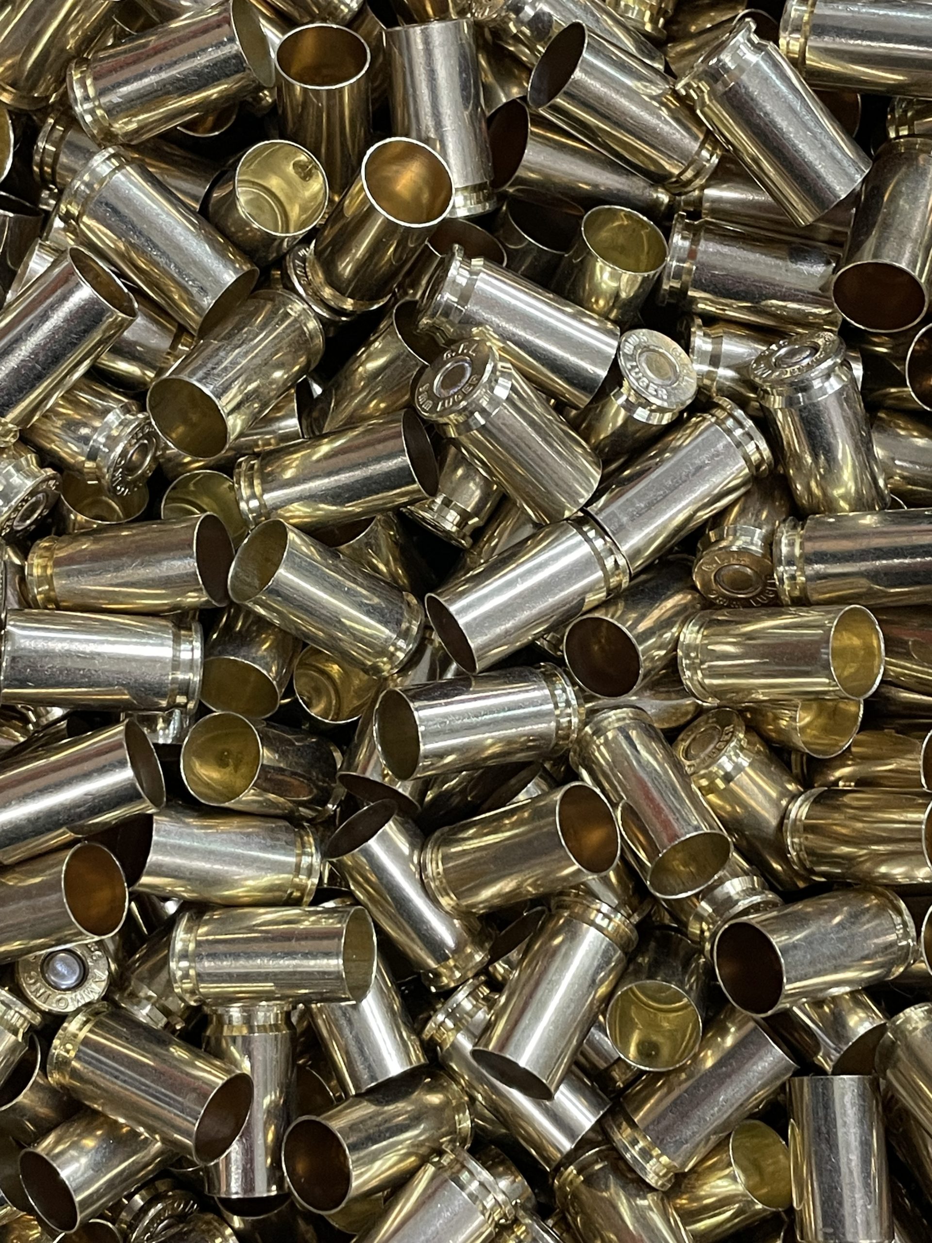 9mm primed Brass cases. 500 pack. Mixed Headstamps. - CDVS