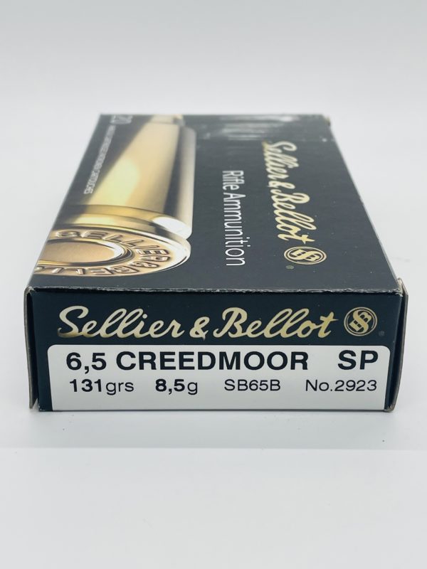 Sellier and Bellot 6.5 Creedmoore ammunition. 20 Round box. Limited Supply www.cdvs.us