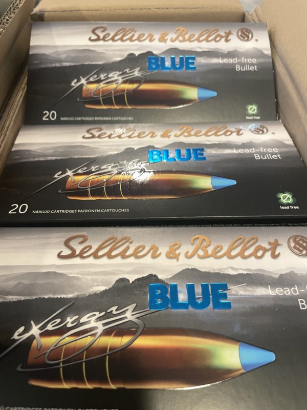 Sellier & Bellot SB308XA eXergy 308 Cal 165 gr TAC-EX-Blue. 20 round box 308 www.cdvs.us