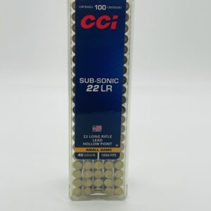 CCI .22 LR 40-Grain Subsonic Lead Hollow-Point Rimfire Ammunition – 100 Rounds New Products / Sale products www.cdvs.us