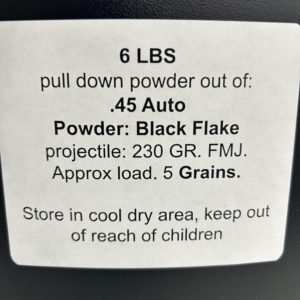 .45 Auto pull down powder. 6 LBS. De-Mill Products www.cdvs.us